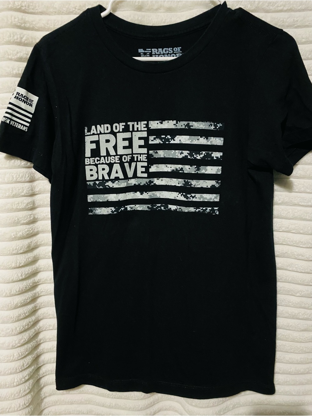 Men's Black 'Land of the Free' Graphic Tee